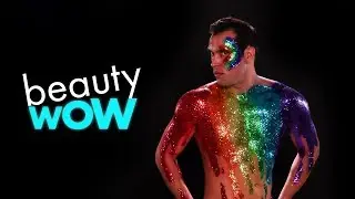 MAN TRANSFORMS INTO HUMAN PRIDE FLAG! | BEAUTY WOW