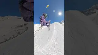 Fly and loop ❄️🏔️💨🏂🪁 #kite #fly #flying #snowboarding #mountains #snowkite #kiting