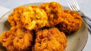 Fried MAC and CHEESE BITES | The perfect handheld appetizer for KIDS and KIDS at HEART