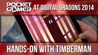 Timberman at the Pocket Gamer Big Indie Pitch