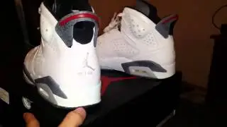 Custom Jordan 6 White Cement