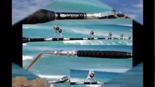 BLACK AND SILVER BENT BUTT ROD FOR GOLAITH GROUPERS AND SHARKS