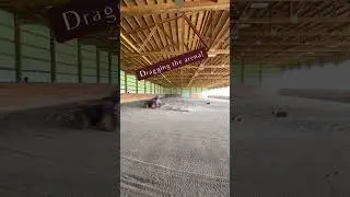 Let&rsquo;s Drag the Arena! #horses #farm #shorts #horseriding