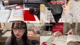 ENG)Study vlog:ひたすら資格勉強する大学生の3日間👩🏼‍💻 | 新しいメガネ | 宅建