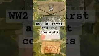 WW2 First Aid Kit Contents- Carlisle Pouch #ww2 #medical #history #reenactment #firstaidkit