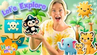 Let&rsquo;s Explore! Pirate Adventure & Animal Fun 🐵 with Hattie May | Baby & Toddler Learning