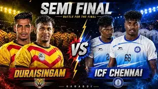 Semi Final - Duraisingam vs ICF Chennai | Kulathur All India Kabaddi Tournament 2023