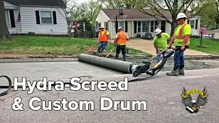 Hydra-Screed Makes Street and Curb Combo a Breeze