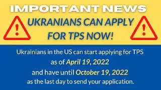 URGENT UPDATE: Application Deadline for Ukrainian TPS Announced!