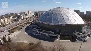 Hala Urania. Olsztyn. Zdjęcia z drona.