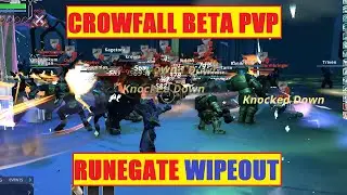 Crowfall Beta PVP Gameplay - Runegate Wipeout!