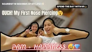 I Cried During My Nose Piercing 😭 | First-Time Reaction🥹❤️ #NosePiercing  #FirstTimePiercing