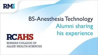 Anesthesia Technology | Alumnus | Muhammad Afaq Ali | Rehman College of Allied Health Sciences