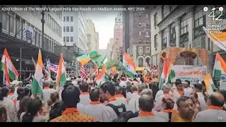 42nd Edition of The World's Largest India Day Parade on Madison Avenue, NYC 2024
