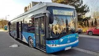 [30.12.17] Przejazd Solarisem Urbino 12III Electric #DE606 (MPK Kraków) na linii 169