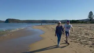 Virtual walking tour - Umina Beach Central Coast, NSW, Australia  [4k] [16:02]