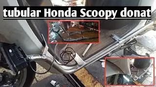 HONDA SCOOPY DI MODIF PASANG TUBULAR #modifmotor