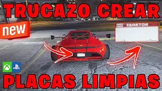 COMO CREAR PLACAS LIMPIAS A TUS COCHES MUY FACIL GTA V ONLINE