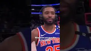 Mikal Bridges was still fired up he couldn't help himself 🤣 #shorts