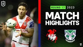 NRL Highlights | NRL 2023 | St George Illawarra Dragons v New Zealand Warriors | Match Highlights
