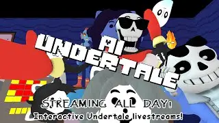 🔴LIVE - AI GENERATED UNDERTALE PARODY! | Suggest Topics With 