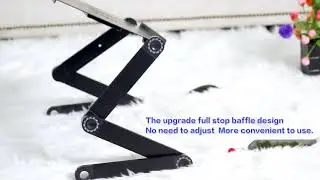 Laptop Stand For Bed Adjustable Portable With Cooling Pad