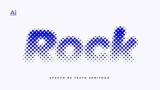 HALFTONE TEXT EFFECT IN ADOBE ILLUSTRATOR