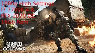 Call of Duty Black Ops Cold War - RTX 2070 - FPS Test 1 High Settings 1080p