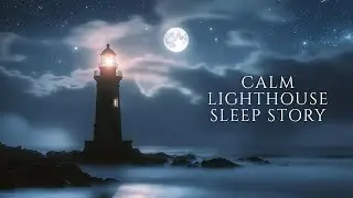 Calm Lighthouse Sleep Story 🌙 Deep Sleep, Relaxing Voice, Ocean & Fireplace Sounds