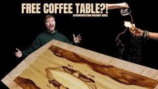 GIVING AWAY A HANDCRAFTED WOODEN COFFEE TABLE | DOES THIS MEAN I'M THE MR. BEAST OF WOODWORKING??