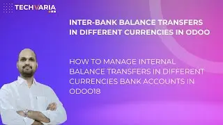 How to manage internal balance transfers in different currencies bank accounts in Odoo18
