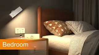 [Demo] | Honalia rechargeable wall lights for bedroom