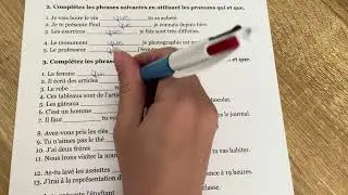 Exercice de français : que ou qui ?