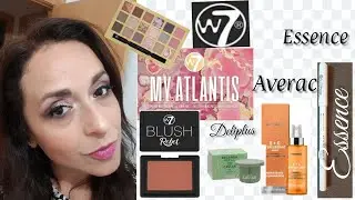 W7 paletas MY ATLANTIS, BLUSH Rebel, deliplus caviar, Essence l&aacute;piz,  Averac serum E+C hialuronic