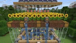 Easiest Infinite Sunflower Farm Tutorial (mcfleet)| Minecraft Bedrock & Java @Dark_King_live 