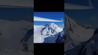 Glider Soaring Over Swiss Alps | Castor & Pollux Thermal Flight