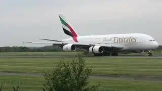 Emirates A380 Full landing