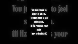 #111Hz#VibrationalHealing#CellularReset#FrequencyTherapy #BlackScreenCalm#SoundHealing#EnergyHealing