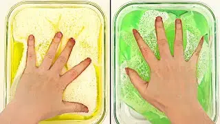 Dried floam jiggly slime complication | Most Satisfying Slime ASMR