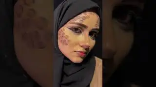 #cheetahmakeup #halloweenmakeup #ytshortsindia #makeup #hijabmakeup