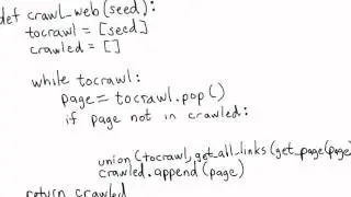 Finishing the Web Crawler - Intro to Computer Science