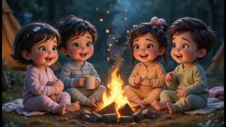🌟 Cuddle Camp Lullaby | Cute Baby Rhymes & Toddler Songs | Cozy Bedtime Animation