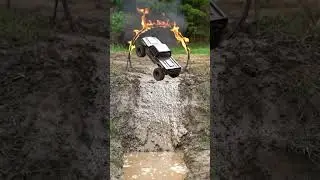 🚧 RC Wall Climb FAIL! Crashes Through Fire & Water! 🌊🔥