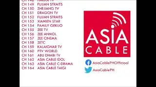 Asia Cable New Channel Lineup: March 14, 2021