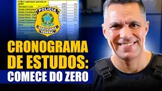 PRF 2026 CRONOGRAMA DE ESTUDOS PARA QUEM VAI COMEÇAR DO ZERO