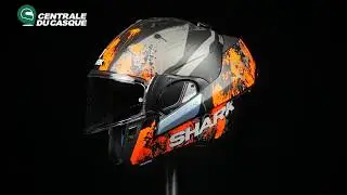 360&deg; Shark Evo-One Falhout Mat Orange KOA - Centrale-du-casque.com
