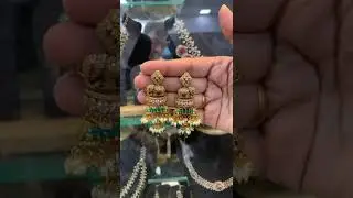 Earrings one gram gold jewellery #jewelset #gold #comboes #jewellery #viwes10milionplace