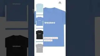 'Weirdo' Heavy Cotton T-Shirt Unisex Sizes, Funny, Eccentric #positivevibes #funny #tshirt