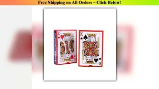54 PCS/set of Red Playing Cards, 57X87mm Standard Game Card Set, Adult Magic Soha Entertainment
