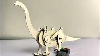 DIY Walking Brachiosaurus STEM Kit | Tutorial for Beginners